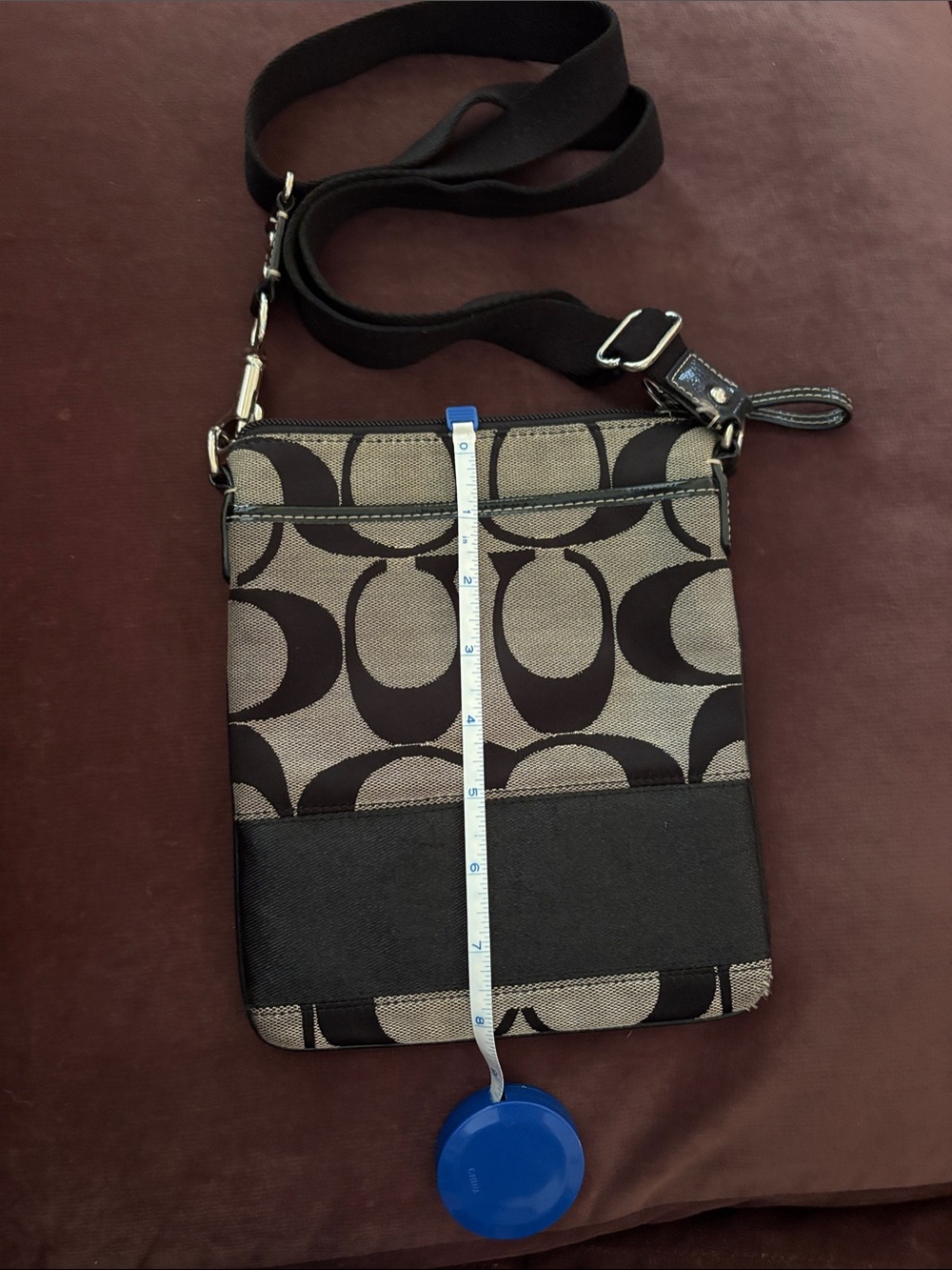Coach Monogram Crossbody in Black